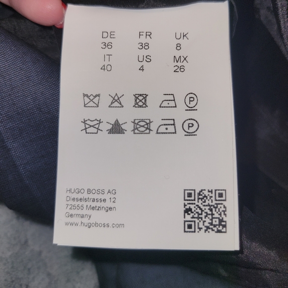 Hugo Boss Virgin Wool Slim Fit Lined Pencil Skirt sz 4 - Picture 6 of 8